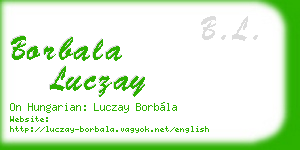 borbala luczay business card
