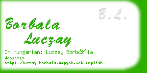 borbala luczay business card